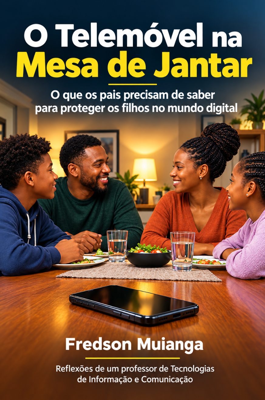 Capa do livro O Telemóvel na Mesa de Jantar, de Fredson Muianga